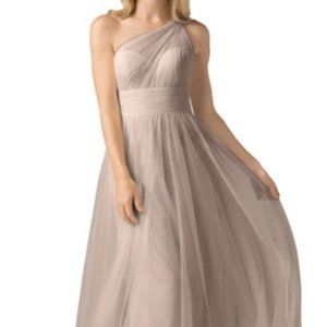 Wtoo by Watters Rue One Shoulder Bridesmaid Dress